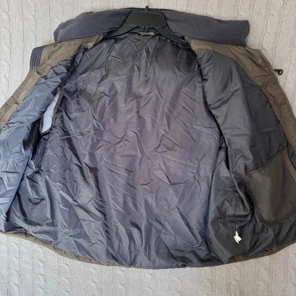 VTG LL Bean Vest Men's XL Dark Green Down Fill Zip Security Pocket Vintage - Picture 4 of 13